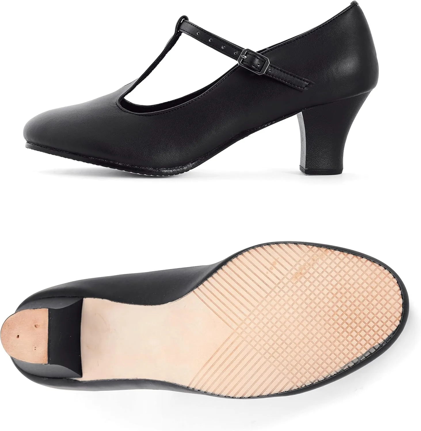 Theatricals Womens 2" T-Strap Character Shoes