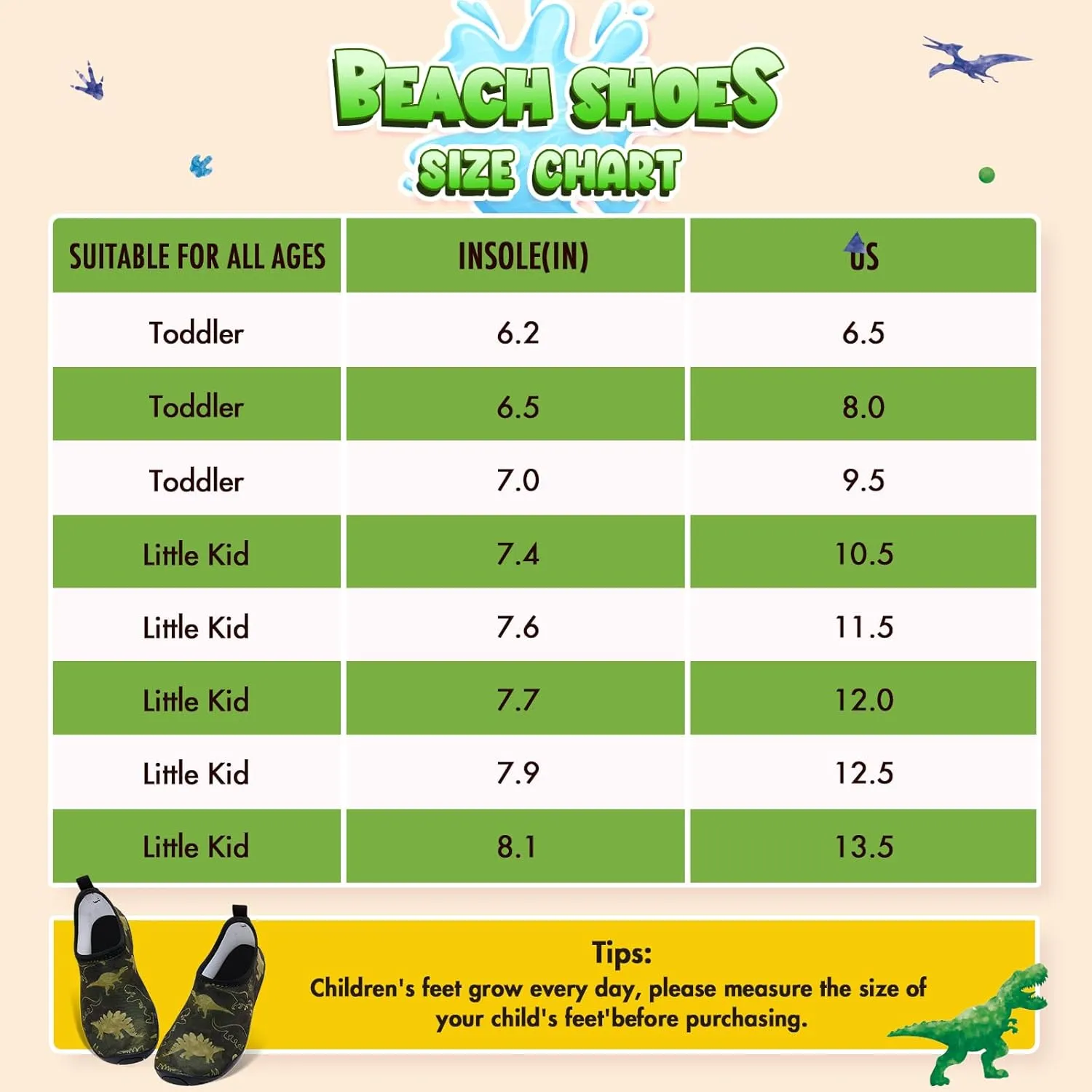 Toddler & Kids Water Shoes, Non-Slip Aqua Shoes for Boys & Girls, Lightweight Quick-Dry Sport Shoes for Beach & Swim
