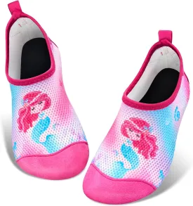 Toddler & Kids Water Shoes, Non-Slip Aqua Shoes for Boys & Girls, Lightweight Quick-Dry Sport Shoes for Beach & Swim