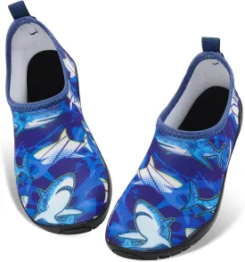 Toddler & Kids Water Shoes, Non-Slip Aqua Shoes for Boys & Girls, Lightweight Quick-Dry Sport Shoes for Beach & Swim
