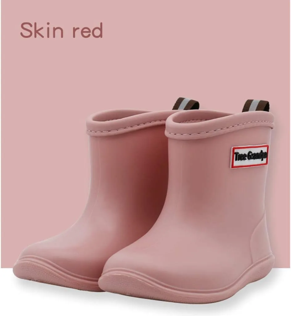Toddler Rain Boots Baby Rain Boots Short rain Boots for Toddler Easy-on Lightweight and Waterproof