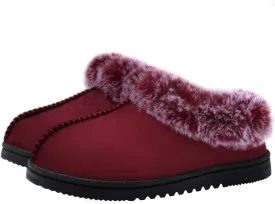 UBXRIN Womens Fuzzy Memory Foam Slippers Boots Cozy Faux Fur House Shoes Indoor Outdoor Rubber Sole Anti-Skid