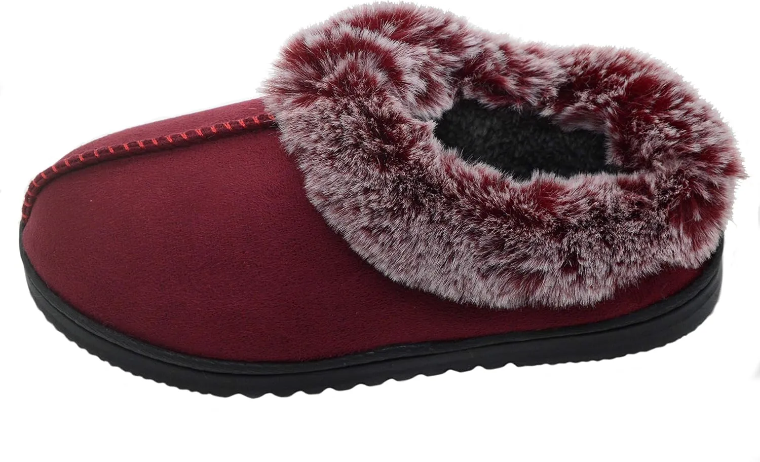 UBXRIN Womens Fuzzy Memory Foam Slippers Boots Cozy Faux Fur House Shoes Indoor Outdoor Rubber Sole Anti-Skid
