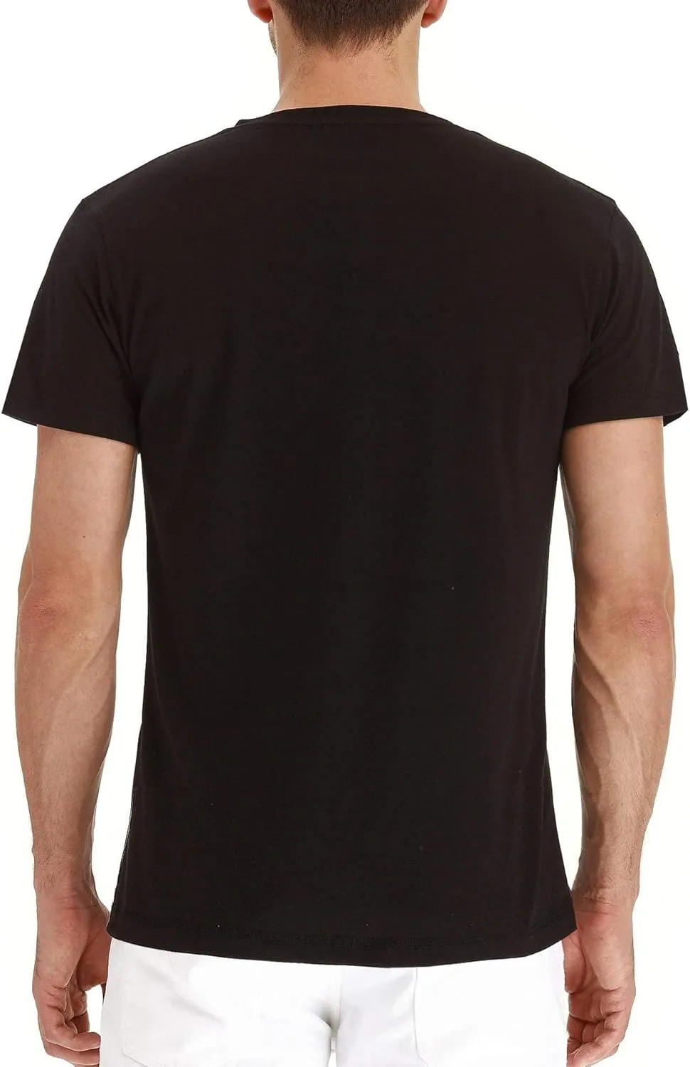 Uposiut Mens Henley Shirts Long/Short Sleeve T Shirt Fashion Casual Basic Plain Cotton Tee Shirts