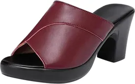 Women's Dress Sandals Slide Low Block Chunky Heeled Open Toe Heels Sandals Slip on Comfortable Casual Pumps Shoes