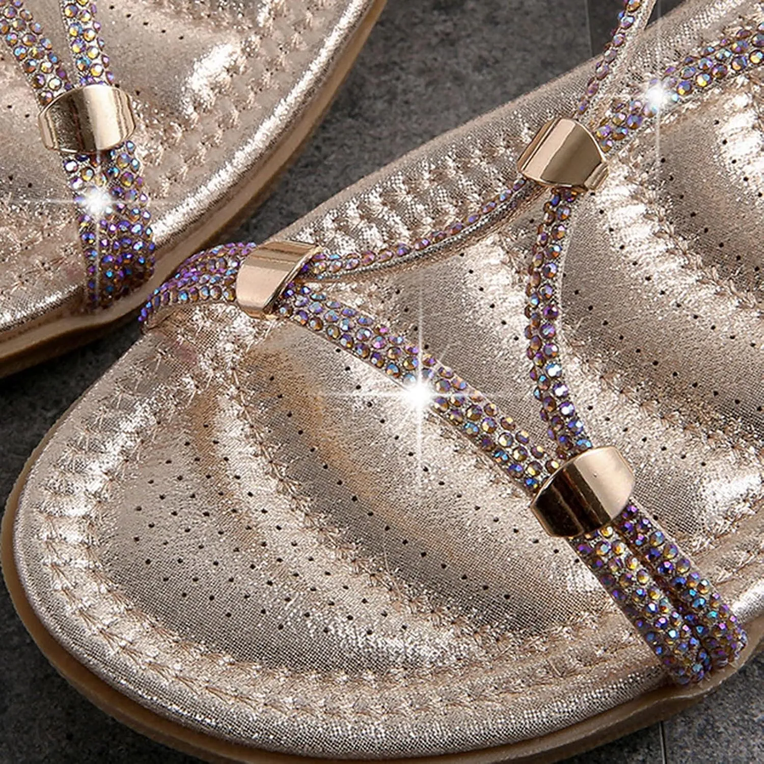 Women's Wedge Sandals Open Toe Elastic Ankle Strap Boho Sandals Slingback Arch Support Comfortable Sandals Beach Shoes