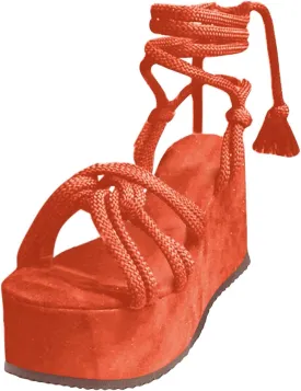Women's Wedge Sandals Open Toe Summer Platforms Lace Up Comfortable Boho Sandals Slip On Dressy Walking Shoes