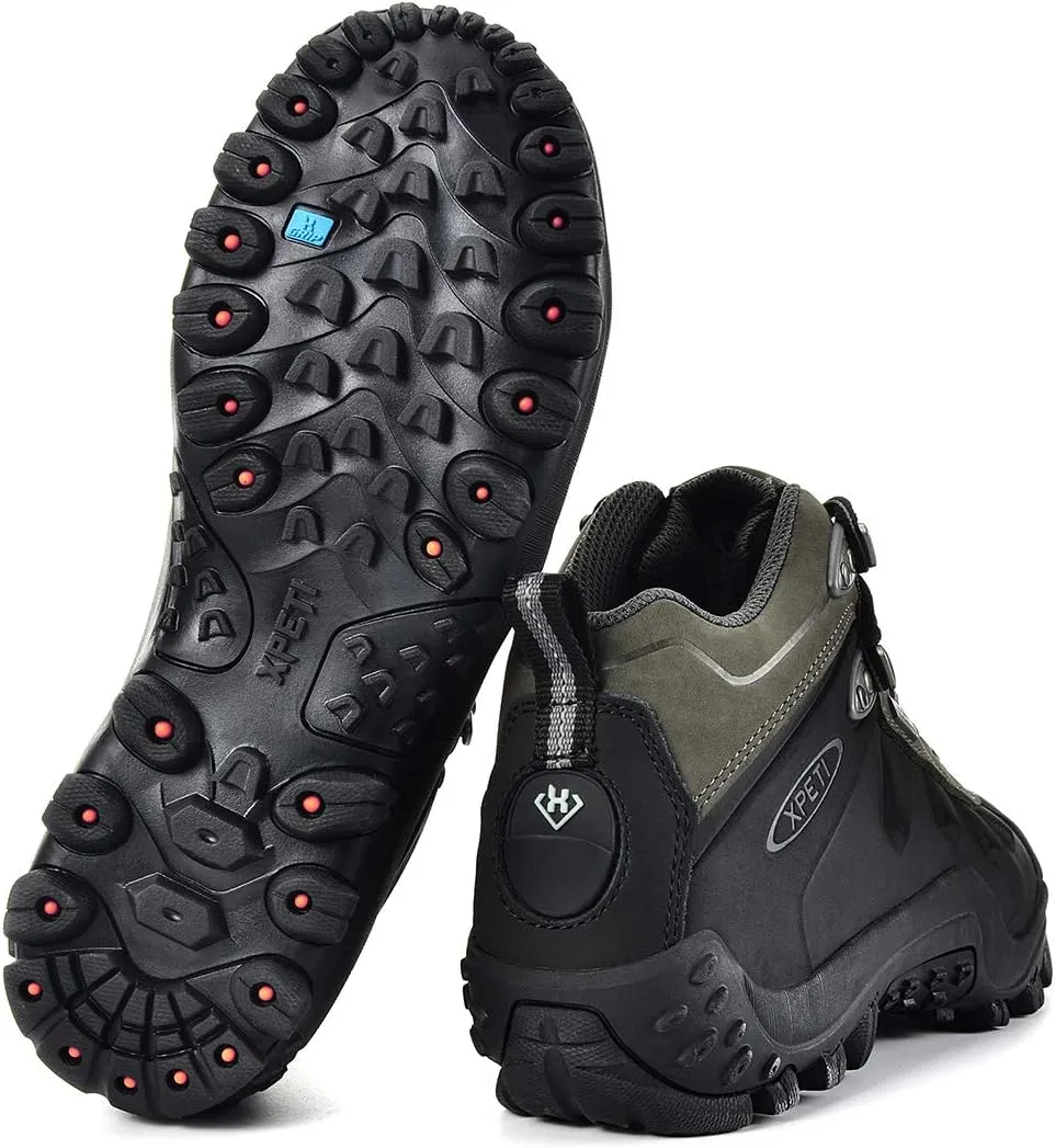 XPETI Mens Highland Waterproof Leather Hiking Boot