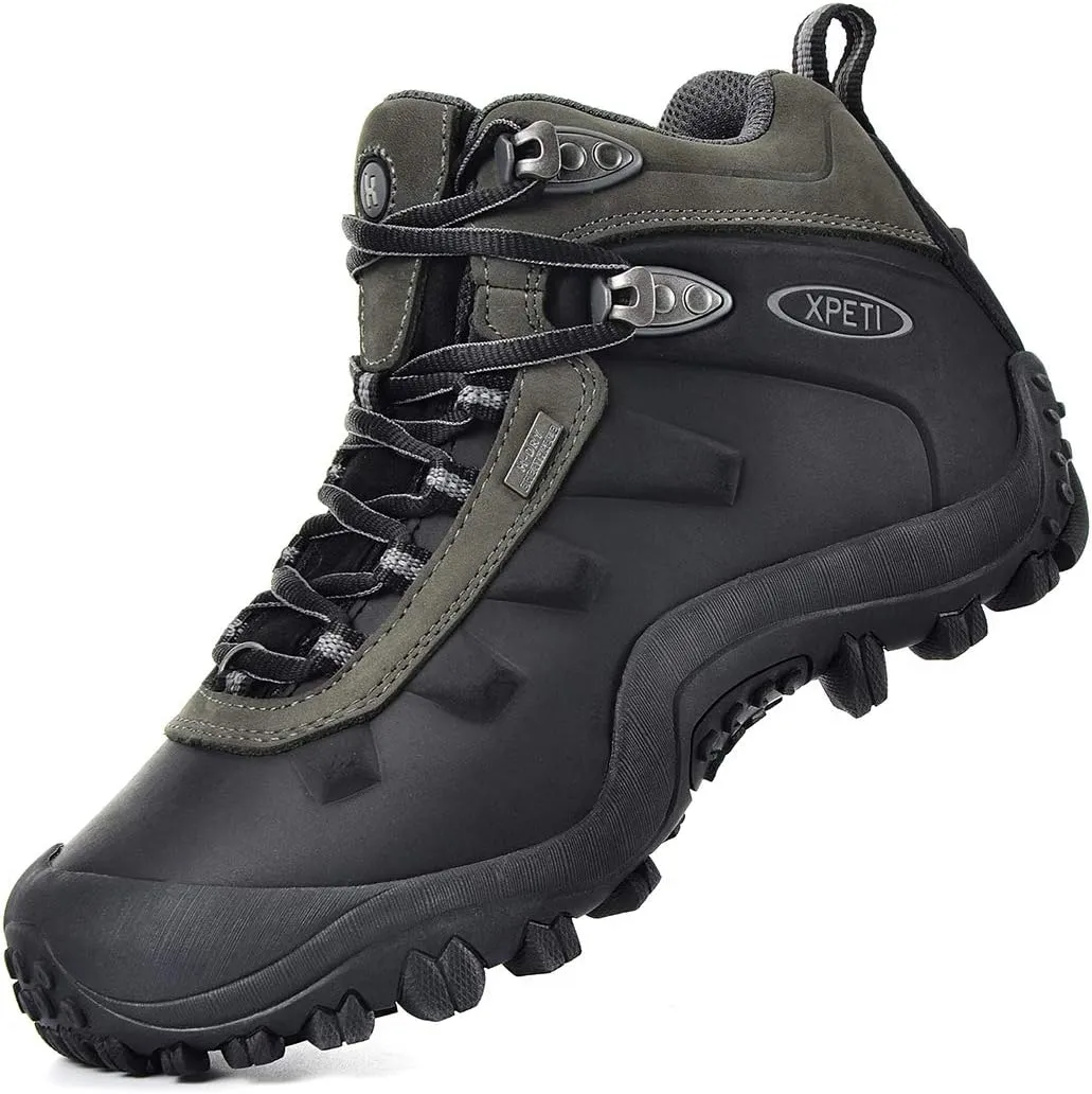 XPETI Mens Highland Waterproof Leather Hiking Boot