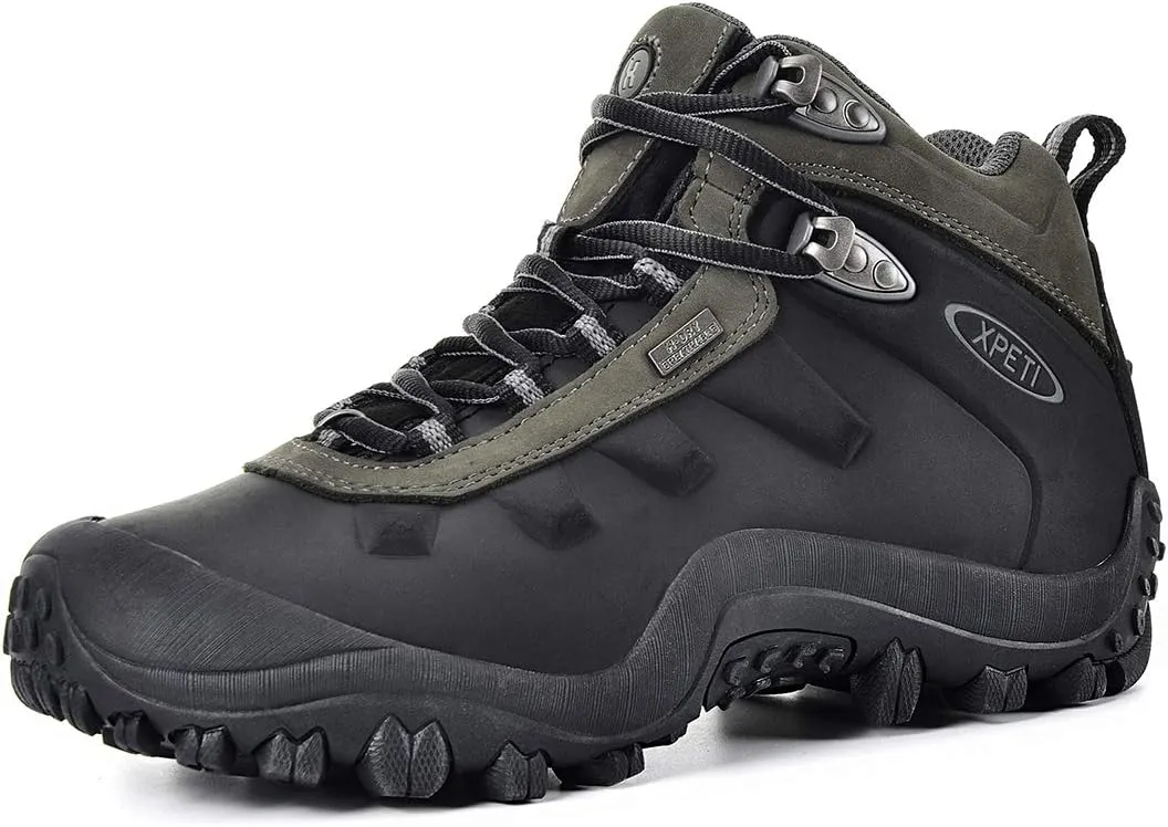XPETI Mens Highland Waterproof Leather Hiking Boot